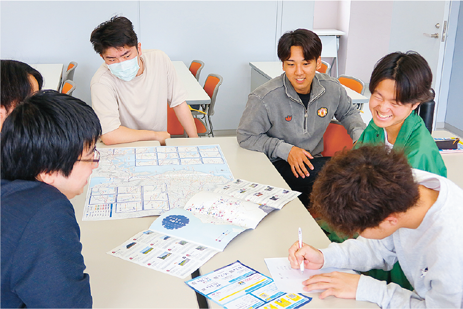 インタビュー調整の様子
