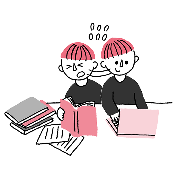 さらに調査しまとめる イメージイラスト