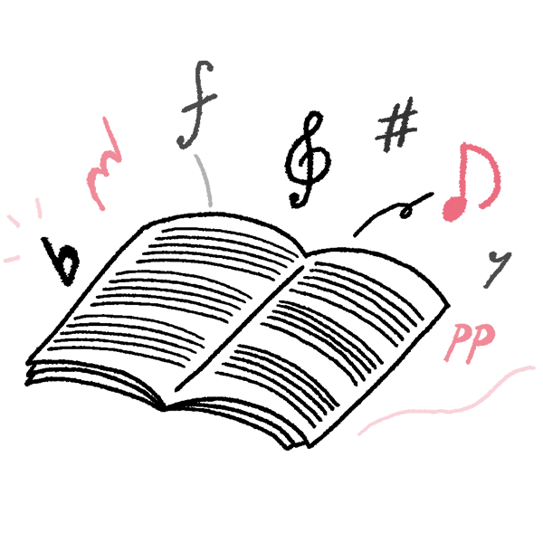 音楽理論を学ぶ イメージイラスト