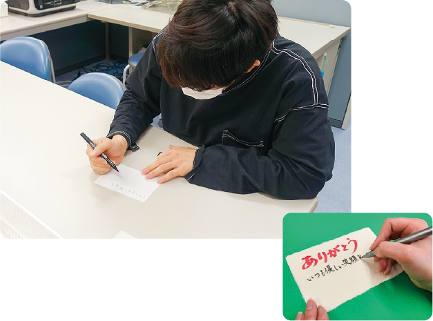 色の種類調査の様子
