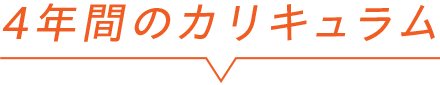 4年間のカリキュラム