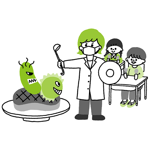 食品衛生学・実験 イメージイラスト