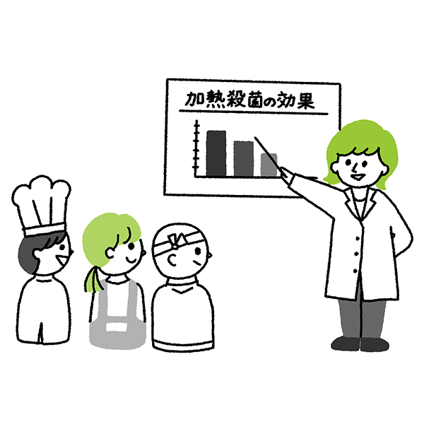 食品衛生学・実験 イメージイラスト