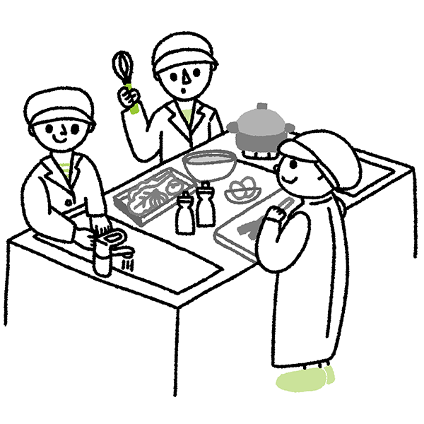 調理学実習 イメージイラスト