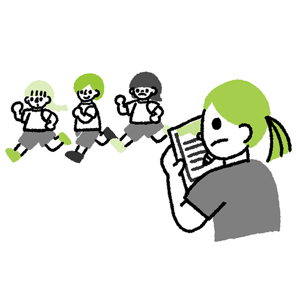 スポーツ選手の栄養管理 イメージイラスト